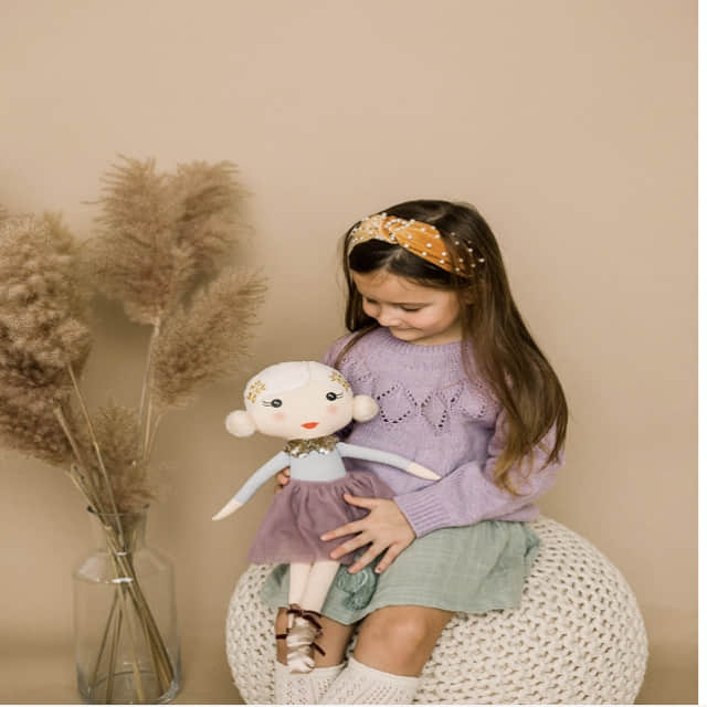 Baby Starters Plush Snuggle Buddy Baby Doll, Soft Annette Doll