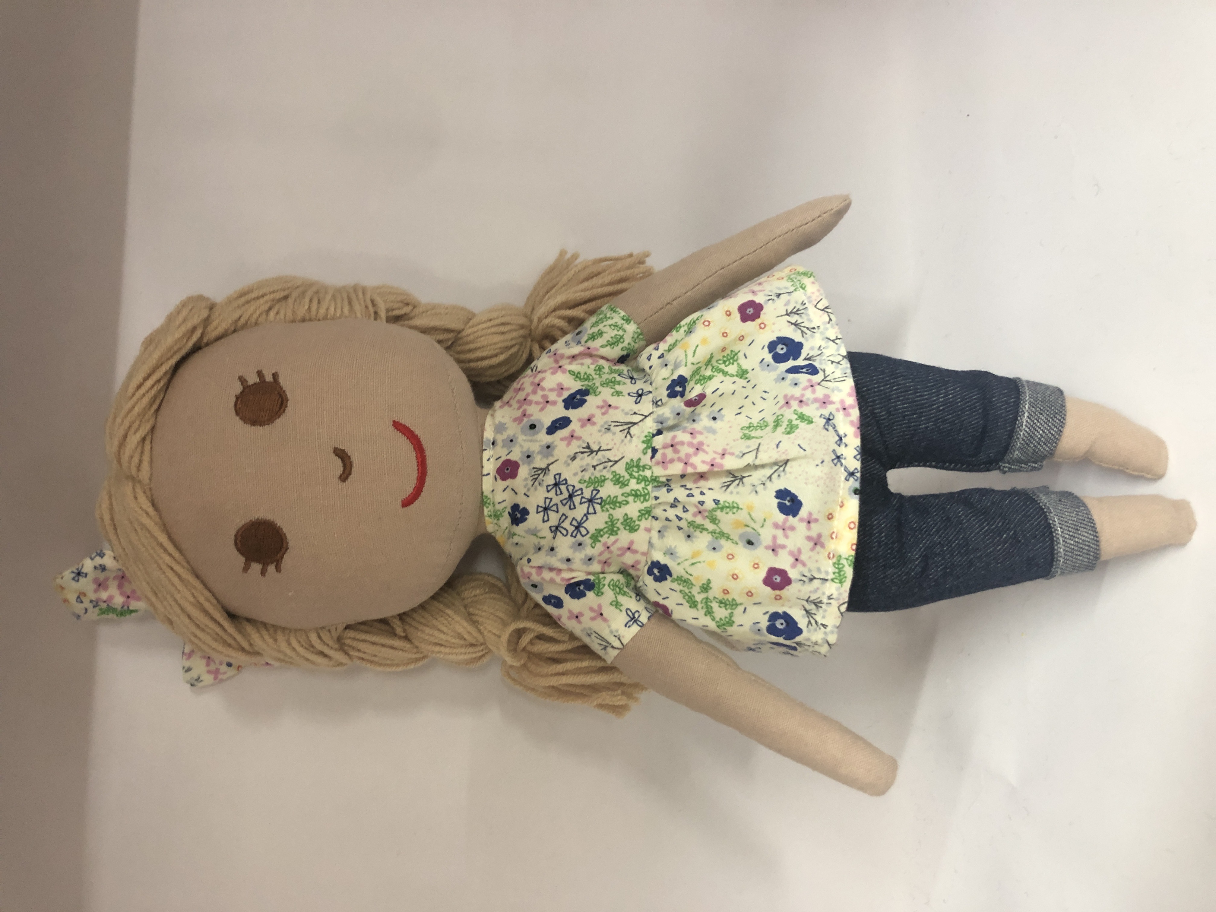 his is a set of handmade multicultural girl rag dolls, designed with the core concept of racial incl